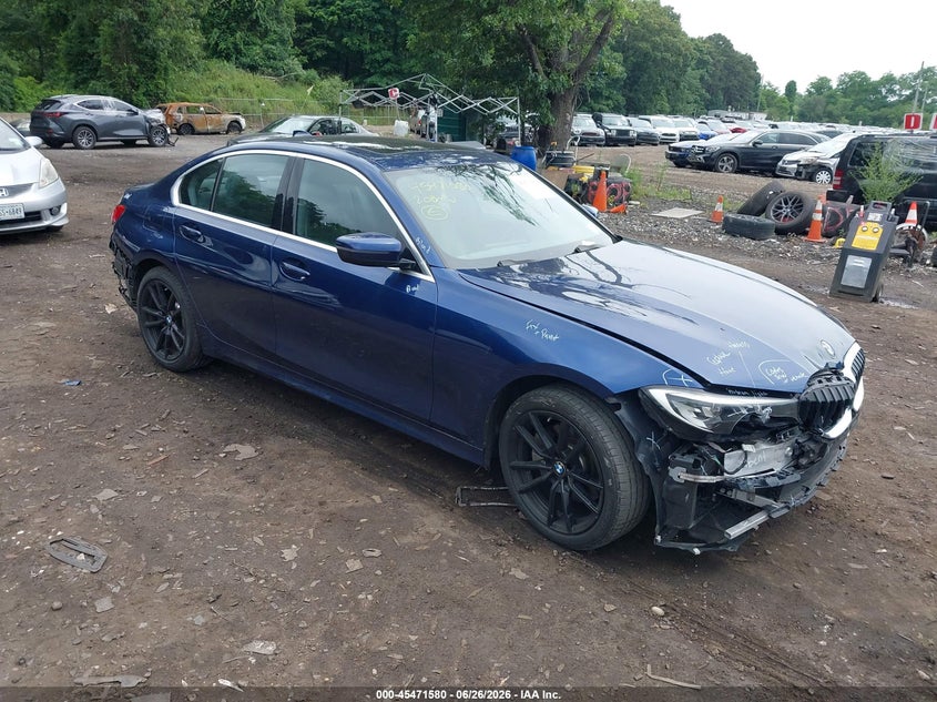 2020 BMW 3er VIN WBA5R7C00LFH90594 IAAI salvage auction — FRONT & REAR, Salvage Title, sold $8,750 on 2026-09-01 (photo 1)