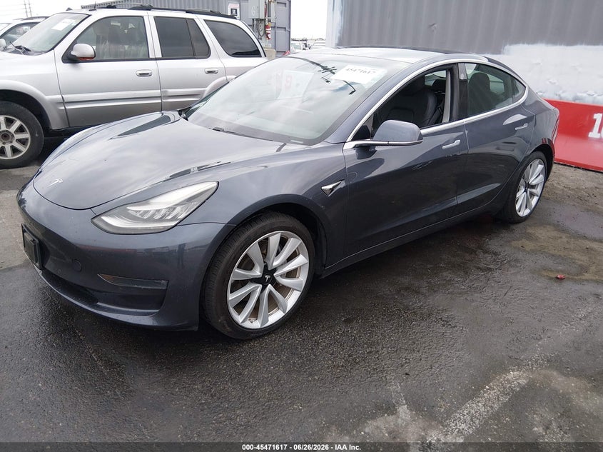 2019 Tesla Model 3 VIN 5YJ3E1EB0KF497828 IAAI salvage auction — RIGHT SIDE, Salvage (California), sold $7,900 on 2026-07-13 (photo 2)