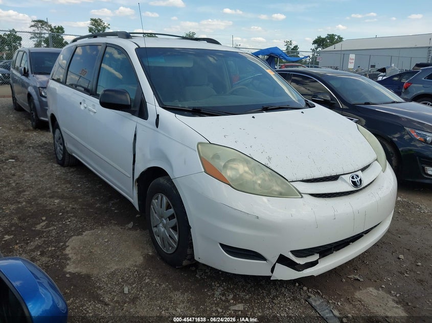 2006 Toyota Sienna VIN 5TDZA23C66S509490 IAAI salvage auction — NORMAL WEAR, Clear (Florida), sold $750 on 2026-07-16 (photo 1)
