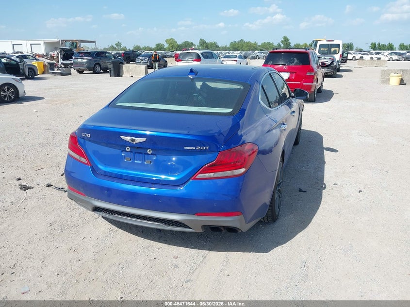 2019 Genesis G70 VIN KMTG34LA9KU020150 IAAI salvage auction — FRONT END, Wait Title, sold $5,250 on 2026-09-23 (photo 4)