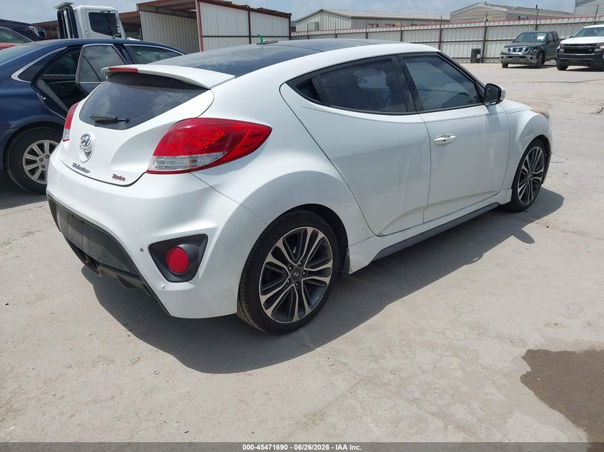 2016 Hyundai Veloster VIN KMHTC6AE1GU296596 IAAI salvage auction — FRONT END, Salvage Title, sold $25 on 2026-07-21 (photo 4)