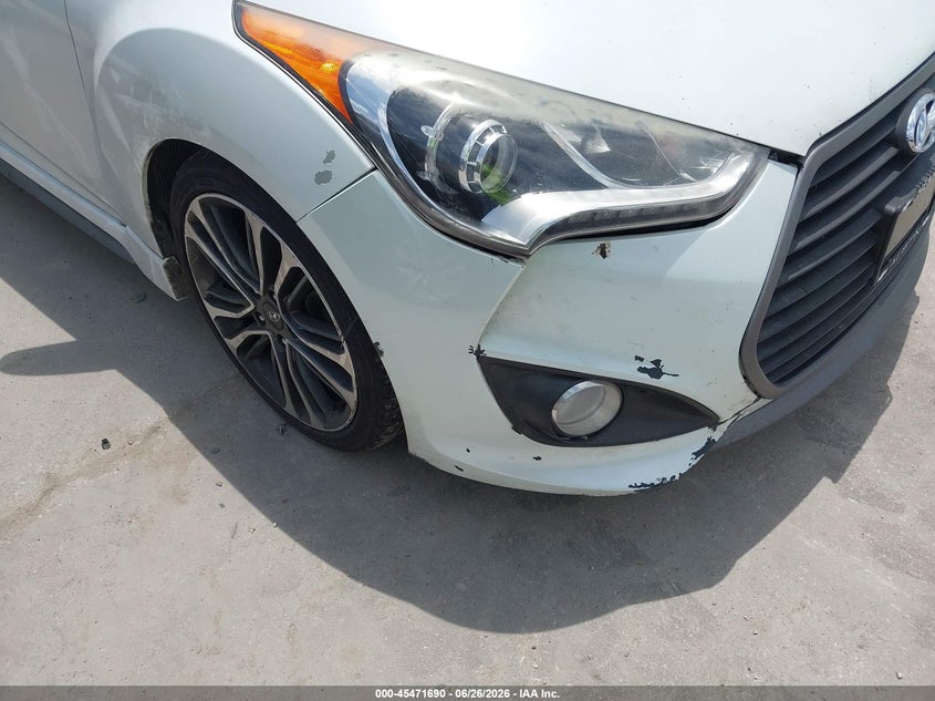 2016 Hyundai Veloster VIN KMHTC6AE1GU296596 IAAI salvage auction — FRONT END, Salvage Title, sold $25 on 2026-07-21 (photo 6)