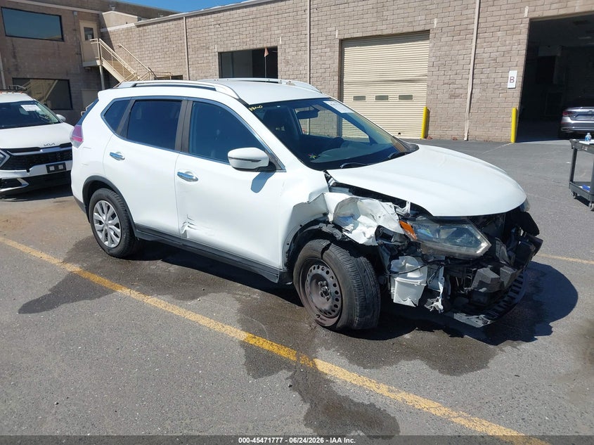 2016 Nissan Rogue VIN KNMAT2MT6GP672531 IAAI salvage auction — FRONT END, Salvage (California), sold $1,075 on 2026-08-01 (photo 1)
