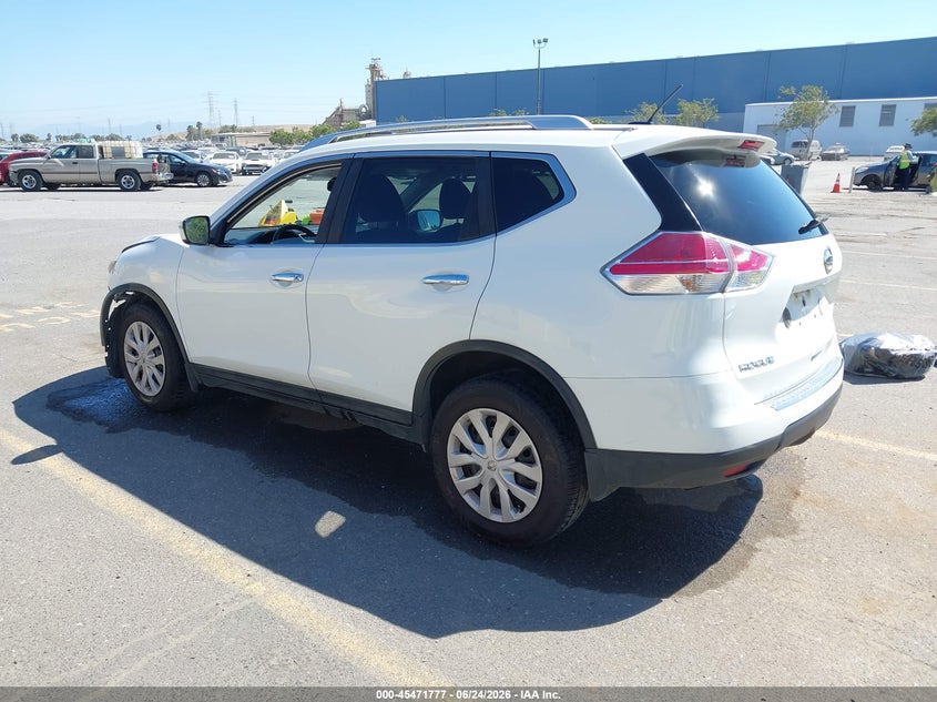 2016 Nissan Rogue VIN KNMAT2MT6GP672531 IAAI salvage auction — FRONT END, Salvage (California), sold $1,075 on 2026-08-01 (photo 3)