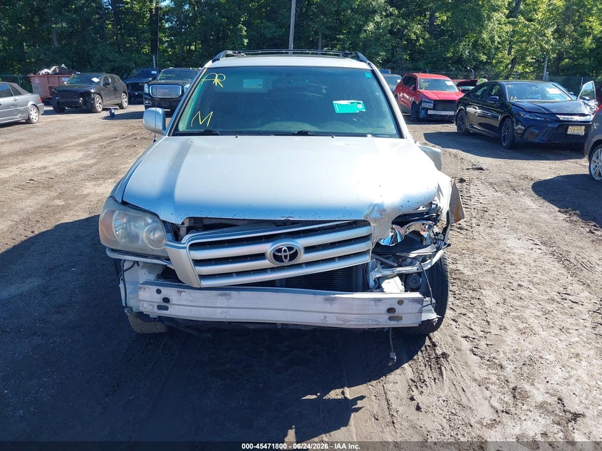 2007 Toyota Highlander VIN JTEGP21A570147272 IAAI salvage auction — NORMAL WEAR, Clear (Virginia), sold $750 on 2026-07-29 (photo 6)