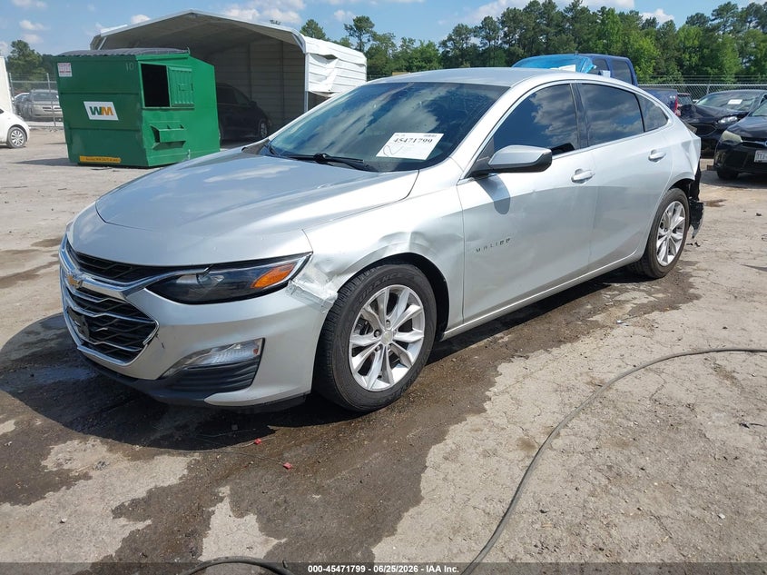 2021 Chevrolet Malibu VIN 1G1ZD5ST6MF010379 IAAI salvage auction — REAR END, Salvage Title, sold $2,300 on 2026-07-23 (photo 2)