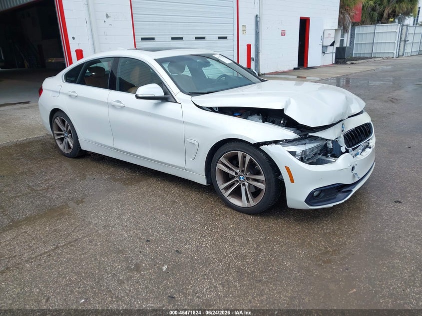 2019 BMW VIN WBA4J1C52KBM17314 IAAI salvage auction — FRONT END, Rebuildable (Florida), sold $5,550 on 2026-07-22 (photo 1)