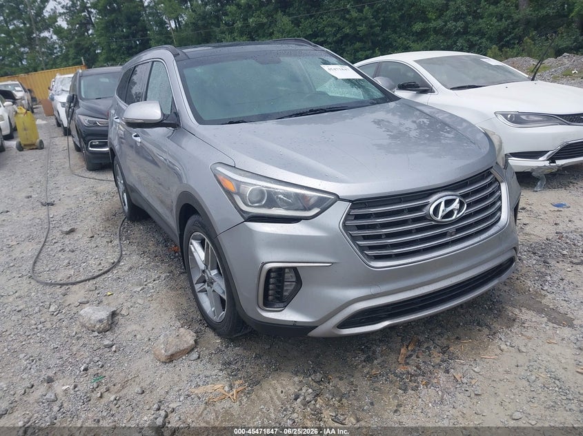 2017 Hyundai Santa fe VIN KM8SR4HF2HU185683 IAAI salvage auction — FRONT & REAR, Clear (Mississippi), sold $1,750 on 2026-07-28 (photo 1)
