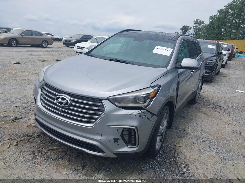 2017 Hyundai Santa fe VIN KM8SR4HF2HU185683 IAAI salvage auction — FRONT & REAR, Clear (Mississippi), sold $1,750 on 2026-07-28 (photo 2)