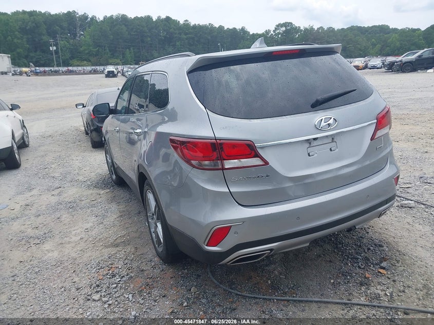 2017 Hyundai Santa fe VIN KM8SR4HF2HU185683 IAAI salvage auction — FRONT & REAR, Clear (Mississippi), sold $1,750 on 2026-07-28 (photo 3)