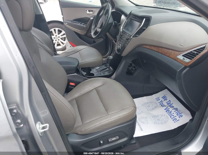 2017 Hyundai Santa fe VIN KM8SR4HF2HU185683 IAAI salvage auction — FRONT & REAR, Clear (Mississippi), sold $1,750 on 2026-07-28 (photo 5)