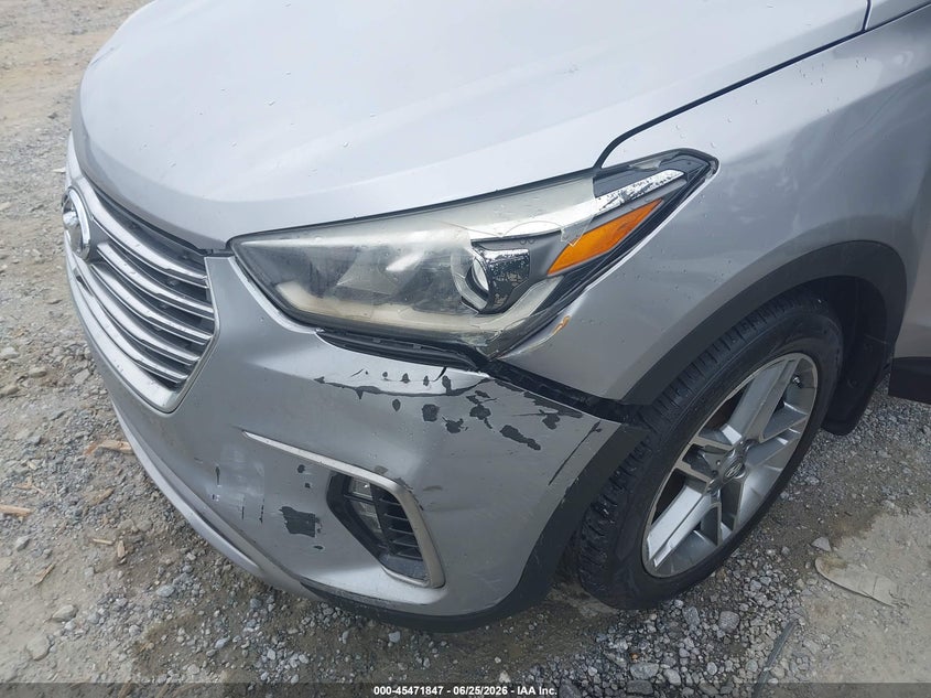 2017 Hyundai Santa fe VIN KM8SR4HF2HU185683 IAAI salvage auction — FRONT & REAR, Clear (Mississippi), sold $1,750 on 2026-07-28 (photo 6)