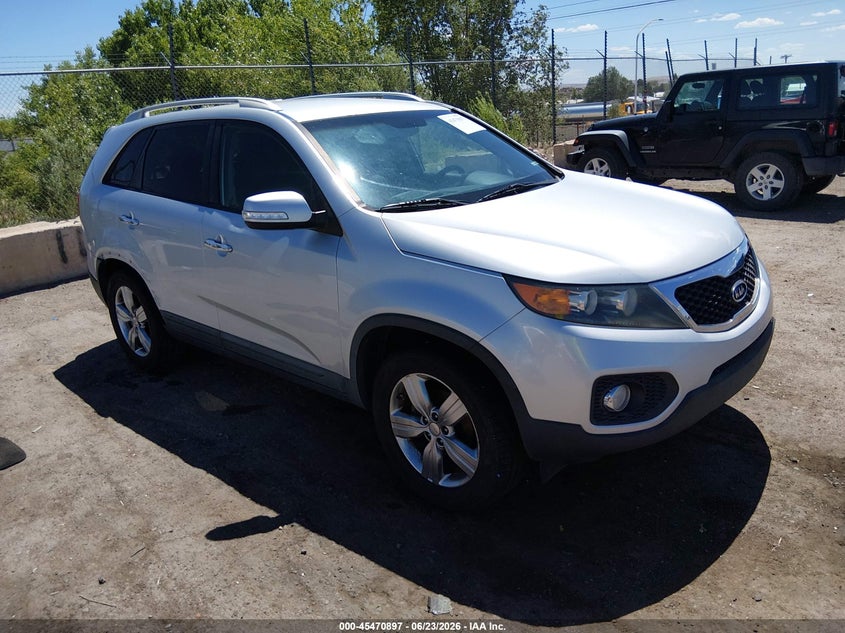 2012 Kia Sorento VIN 5XYKU4A68CG227328 IAAI salvage auction — ENGINE DAMAGE, Clear (New Mexico), sold $725 on 2026-07-29 (photo 1)