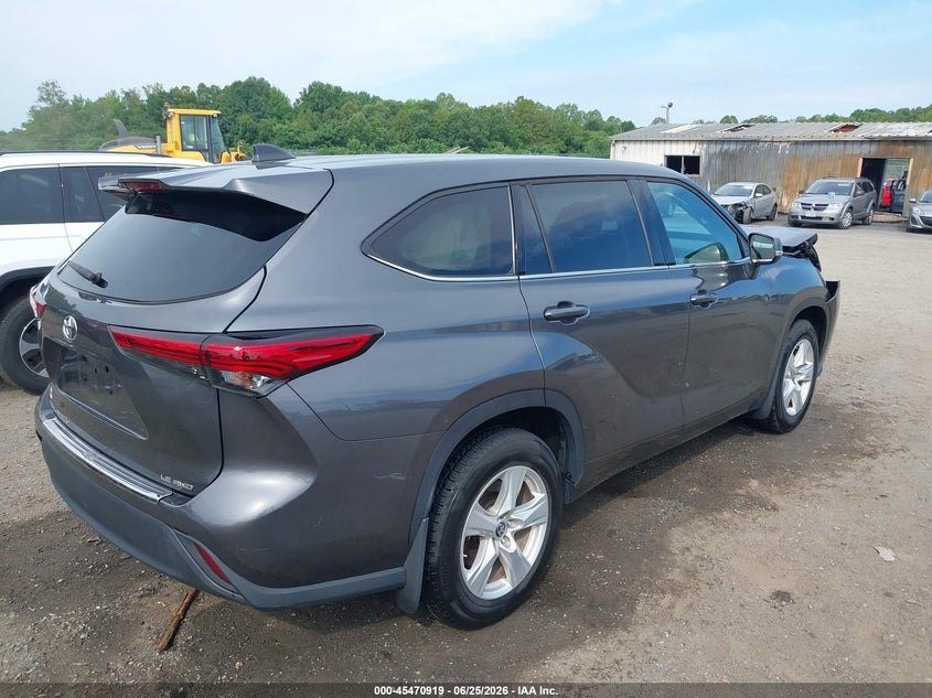 2022 Toyota Highlander VIN 5TDBZRBH2NS250317 IAAI salvage auction — FRONT END, Salvage (Virginia), sold $13,100 on 2026-07-30 (photo 4)
