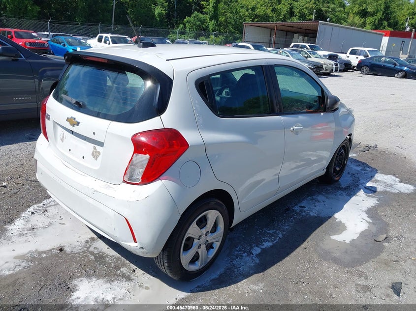 2020 Chevrolet Spark VIN KL8CB6SA8LC421430 IAAI salvage auction — FRONT END, Salvage Title, sold $750 on 2026-08-02 (photo 4)