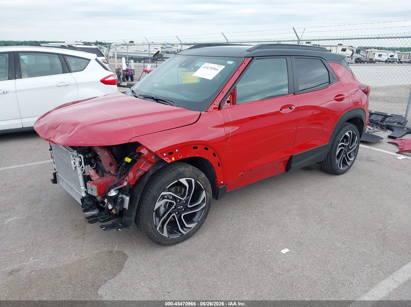 2026 Chevrolet Trailblazer VIN KL79MTSL7TB095392 IAAI salvage auction — FRONT END, Salvage (Nebraska), sold $8,300 on 2026-08-01 (photo 2)