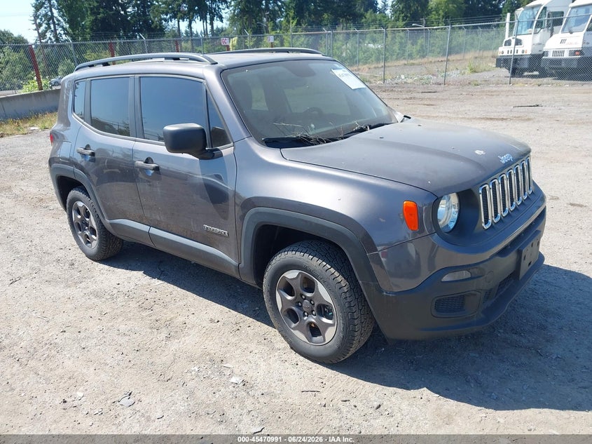 2018 Jeep Renegade VIN ZACCJBAH8JPH17641 IAAI salvage auction — NORMAL WEAR, Affidavit In Lieu Of Title - Non-Public (Washington), sold $1,550 on 2026-07-22 (photo 1)