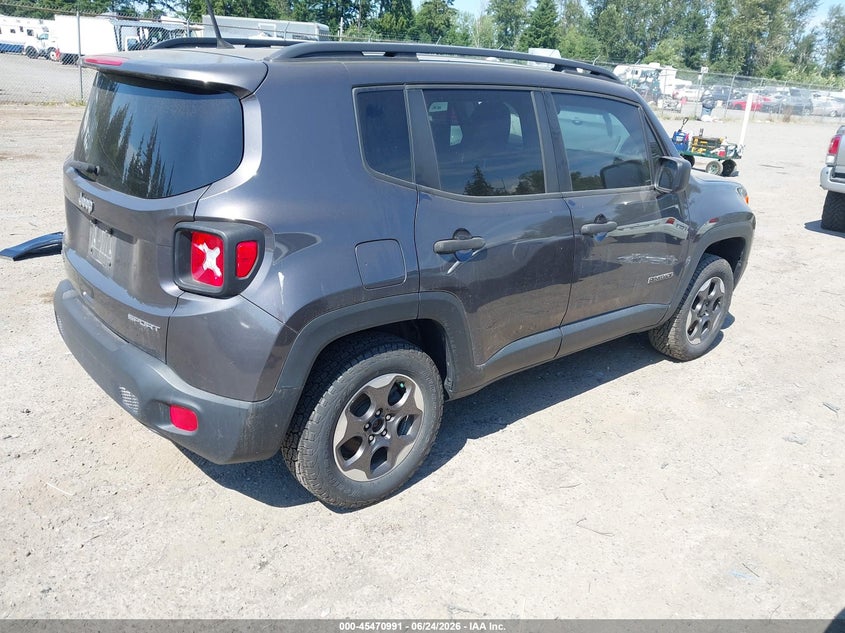 2018 Jeep Renegade VIN ZACCJBAH8JPH17641 IAAI salvage auction — NORMAL WEAR, Affidavit In Lieu Of Title - Non-Public (Washington), sold $1,550 on 2026-07-22 (photo 4)