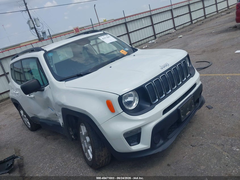 2020 Jeep Renegade VIN ZACNJAAB3LPK95082 IAAI salvage auction — RIGHT SIDE, Wait Title, sold $825 on 2026-08-19 (photo 1)