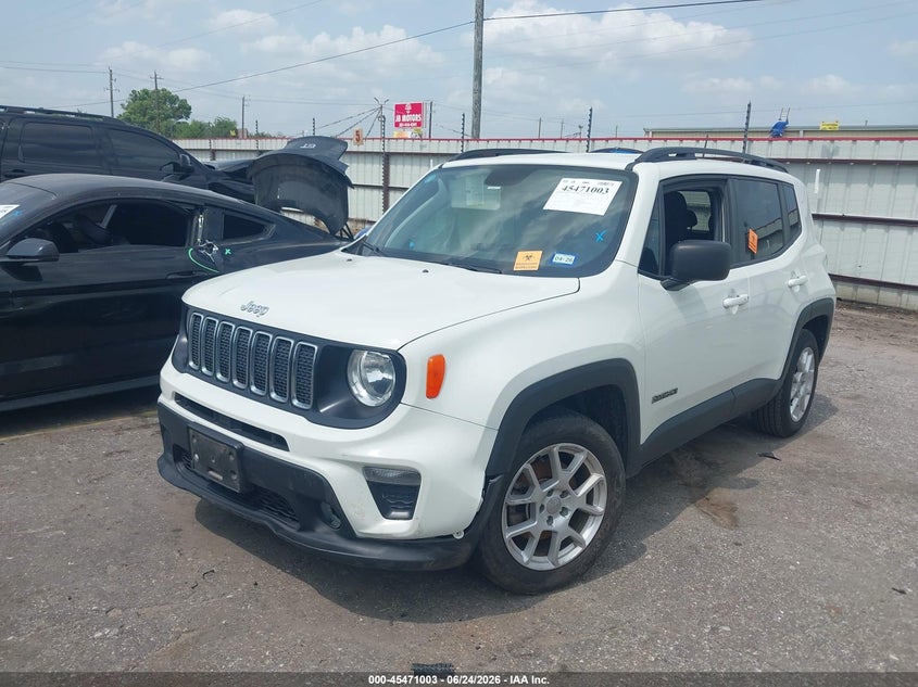 2020 Jeep Renegade VIN ZACNJAAB3LPK95082 IAAI salvage auction — RIGHT SIDE, Wait Title, sold $825 on 2026-08-19 (photo 2)