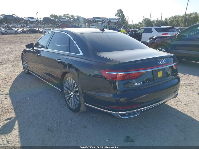 2019 Audi A8 VIN WAU8DAF86KN017141 IAAI salvage auction — RIGHT FRONT, Salvage Title, sold $13,100 on 2026-07-28 (photo 3)