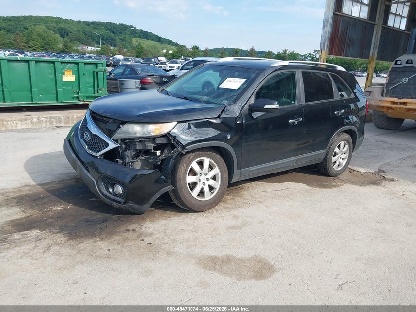 2011 Kia Sorento VIN 5XYKT3A11BG125546 IAAI salvage auction — FRONT END, Salvage (Pennsylvania), sold $1,050 on 2026-07-31 (photo 2)