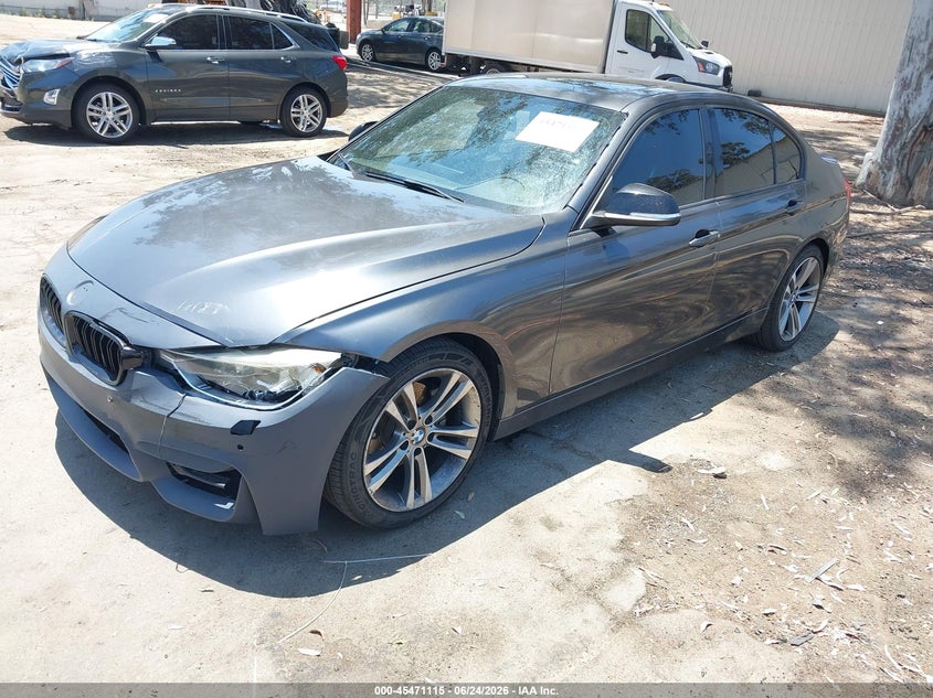 2015 BMW 3er VIN WBA3C1C58FK122004 IAAI salvage auction — FRONT END, Salvage (California), sold $625 on 2026-07-28 (photo 2)
