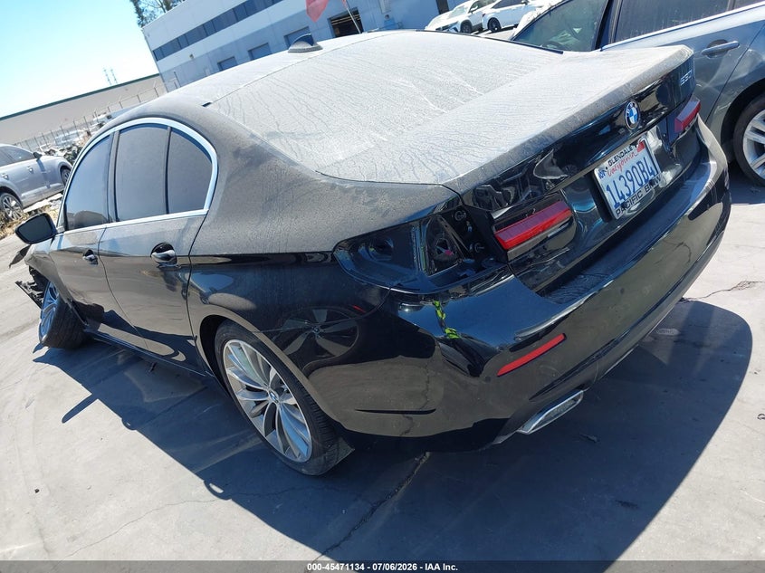 2021 BMW 5er VIN WBA53BH05MWW92236 IAAI salvage auction — LEFT FRONT, Salvage Certificate (California), sold $8,200 on 2026-07-22 (photo 3)