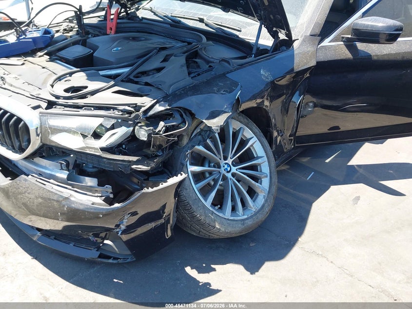 2021 BMW 5er VIN WBA53BH05MWW92236 IAAI salvage auction — LEFT FRONT, Salvage Certificate (California), sold $8,200 on 2026-07-22 (photo 6)