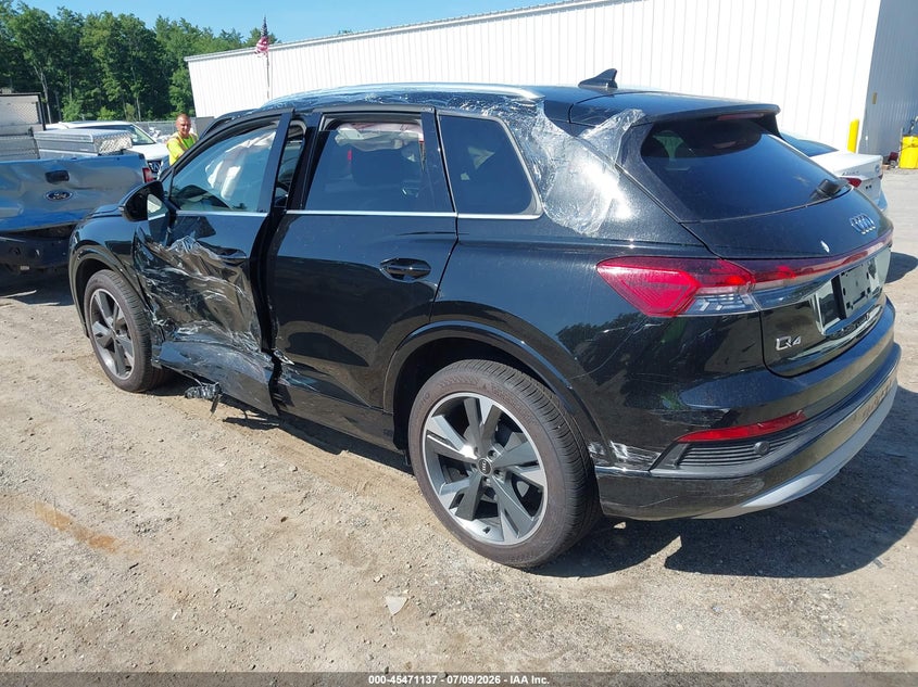 2022 Audi Q4 e-tron VIN WA1H2BFZ8NP042570 IAAI salvage auction — SIDE, Salvage (Massachusetts), sold $10,900 on 2026-07-30 (photo 3)
