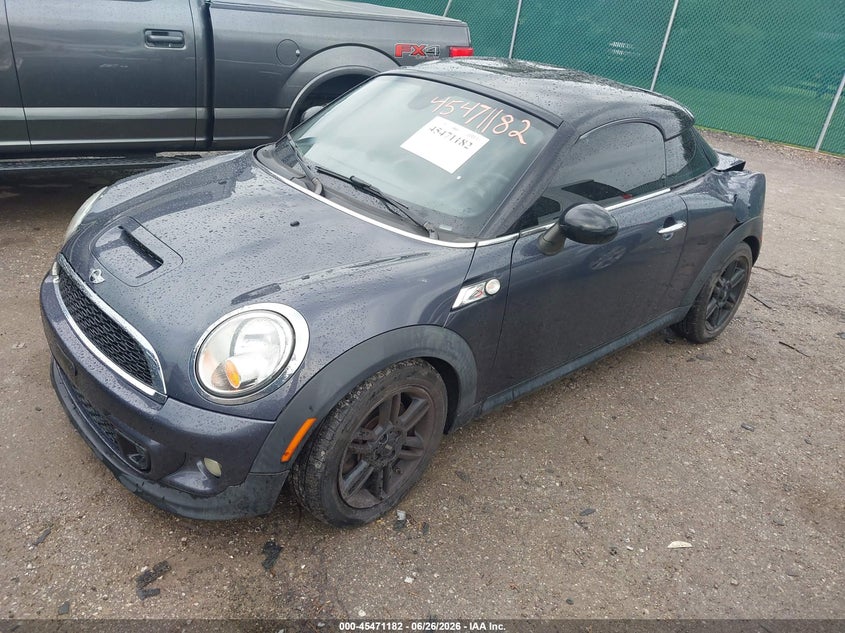 2014 Mini Coupe VIN WMWSX3C58ET772729 IAAI salvage auction — REAR END, Original (Kentucky), sold $1,700 on 2026-08-31 (photo 2)