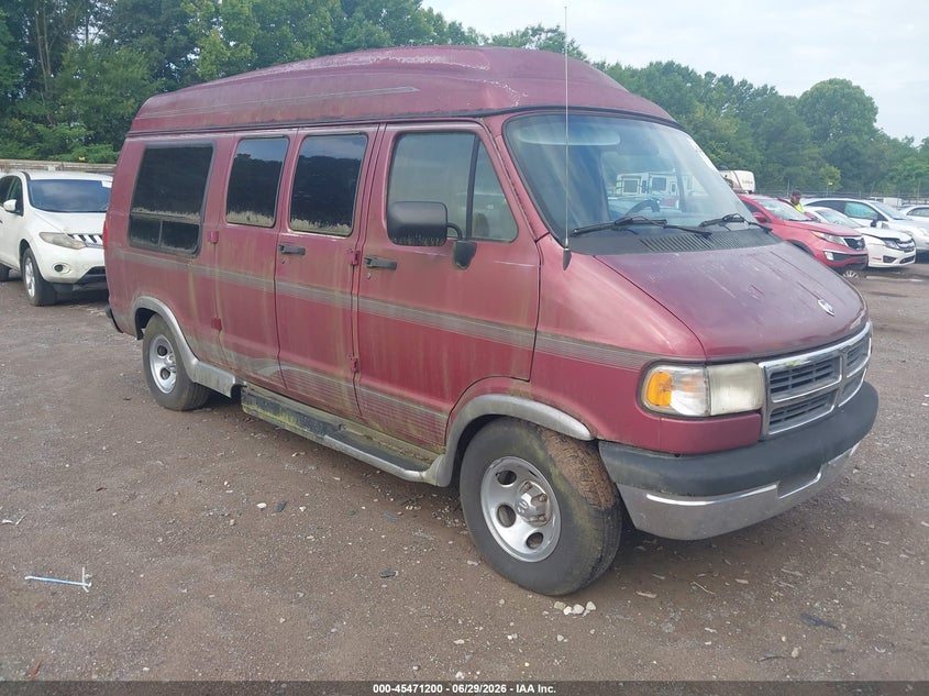 1997 Dodge Ram van VIN 2B6HB21Z5VK589269 IAAI salvage auction — NORMAL WEAR, Clear (Tennessee), sold $2,000 on 2026-07-08 (photo 1)
