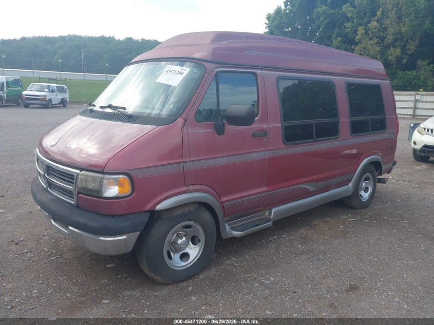 1997 Dodge Ram van VIN 2B6HB21Z5VK589269 IAAI salvage auction — NORMAL WEAR, Clear (Tennessee), sold $2,000 on 2026-07-08 (photo 2)