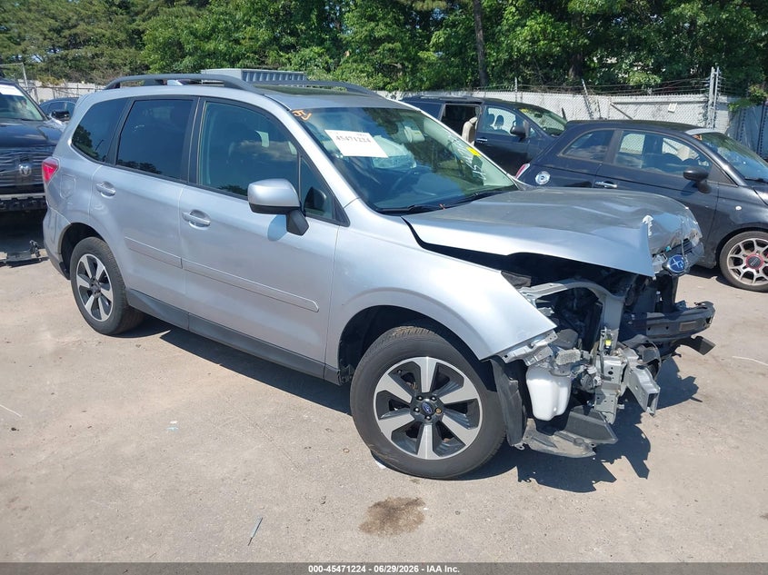 2018 Subaru Forester VIN JF2SJAECXJH457417 IAAI salvage auction — FRONT END, Mv-907A (New York), sold $950 on 2026-07-28 (photo 1)