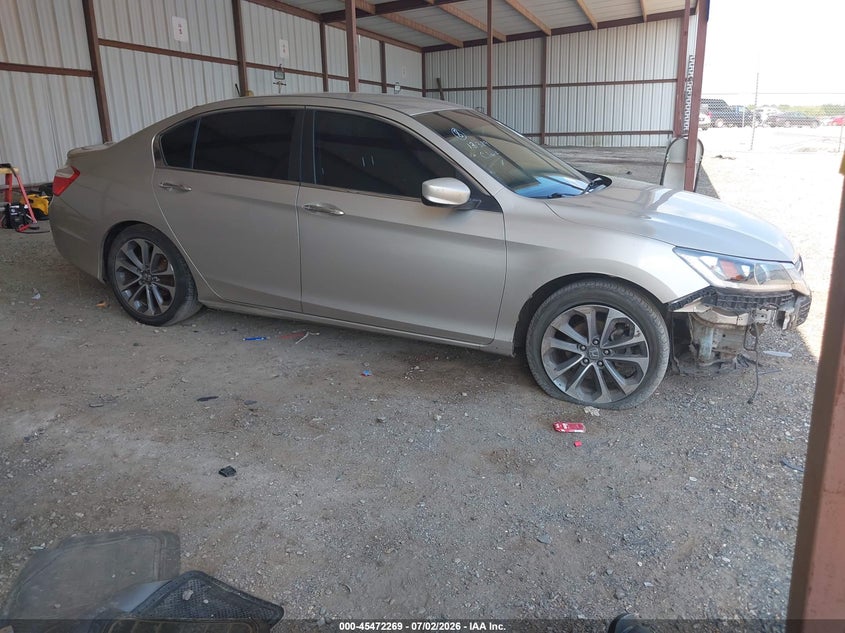 2014 Honda Accord VIN 1HGCR2F58EA196046 IAAI salvage auction — FRONT END, Salvage (Louisiana), sold $1,050 on 2026-07-19 (photo 1)