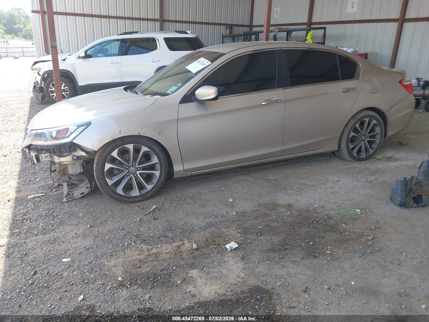 2014 Honda Accord VIN 1HGCR2F58EA196046 IAAI salvage auction — FRONT END, Salvage (Louisiana), sold $1,050 on 2026-07-19 (photo 2)