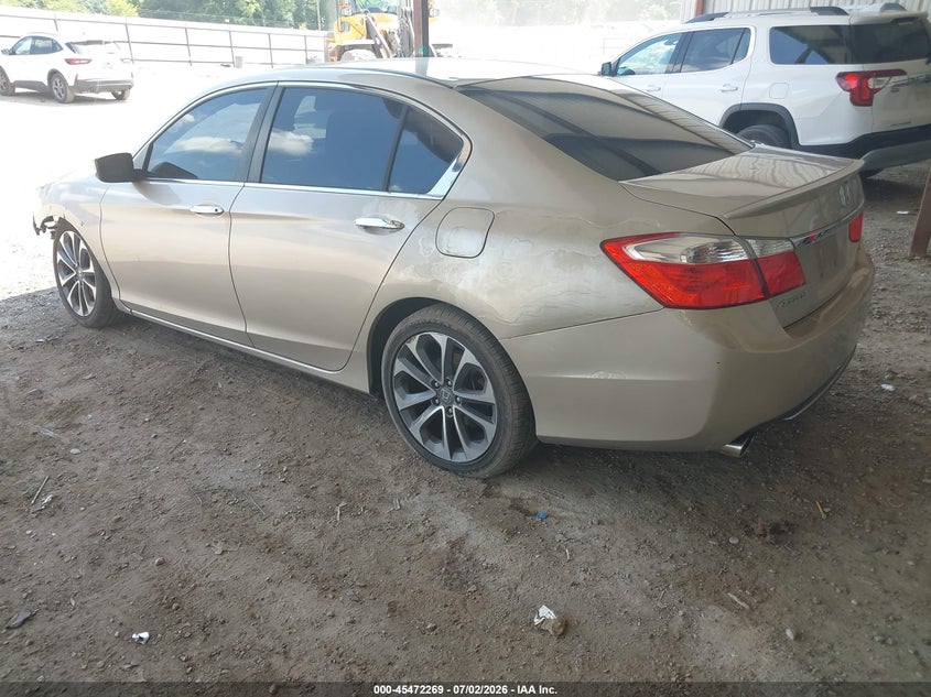 2014 Honda Accord VIN 1HGCR2F58EA196046 IAAI salvage auction — FRONT END, Salvage (Louisiana), sold $1,050 on 2026-07-19 (photo 3)