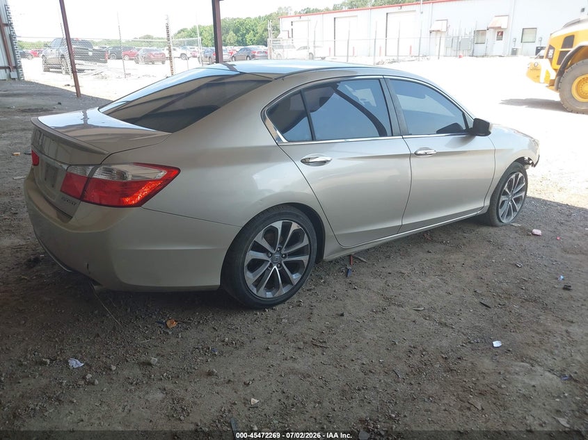 2014 Honda Accord VIN 1HGCR2F58EA196046 IAAI salvage auction — FRONT END, Salvage (Louisiana), sold $1,050 on 2026-07-19 (photo 4)
