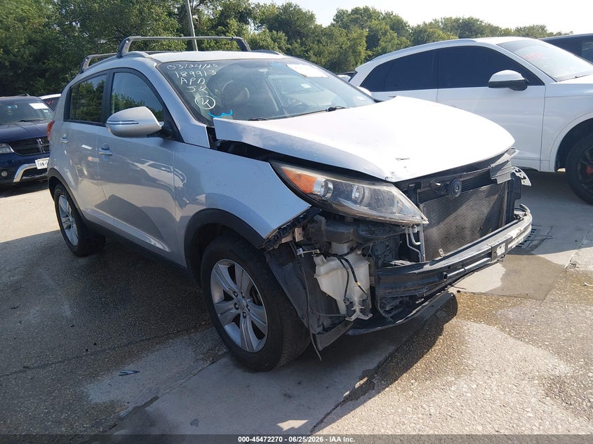 2013 Kia Sportage VIN KNDPB3A21D7392946 IAAI salvage auction — NORMAL WEAR, Original (Texas), sold $1,850 on 2026-07-06 (photo 1)