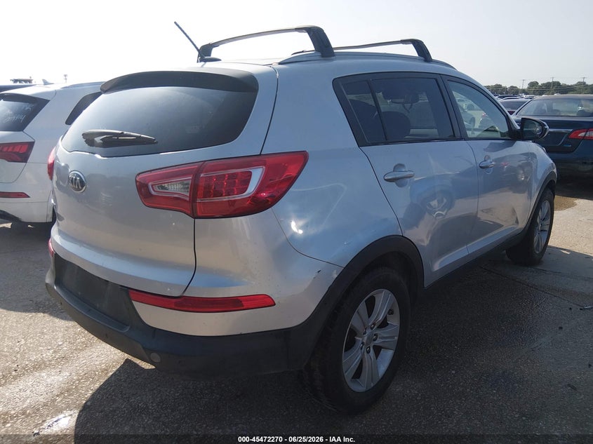 2013 Kia Sportage VIN KNDPB3A21D7392946 IAAI salvage auction — NORMAL WEAR, Original (Texas), sold $1,850 on 2026-07-06 (photo 4)