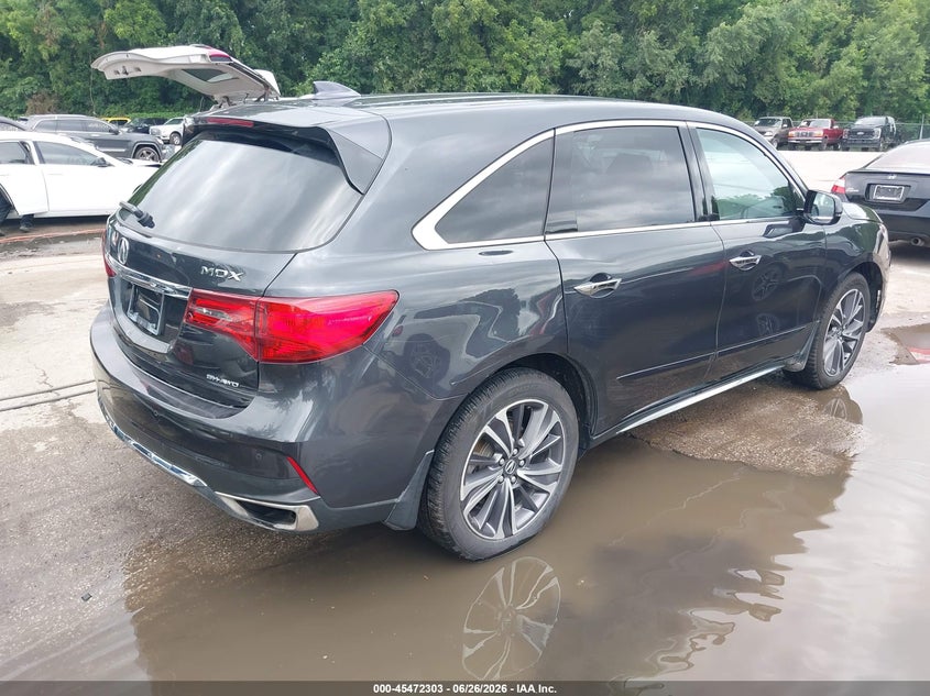 2019 Acura Mdx VIN 5J8YD4H51KL000090 IAAI salvage auction — HAIL, Salvage Title, sold $4,925 on 2026-09-02 (photo 4)