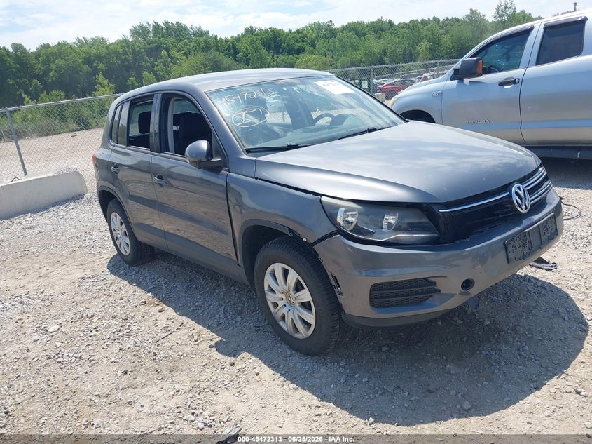 2014 Volkswagen Tiguan VIN WVGCV3AX4EW624105 IAAI salvage auction — FRONT END, Salvage (Ohio), sold $1,000 on 2026-07-08 (photo 1)