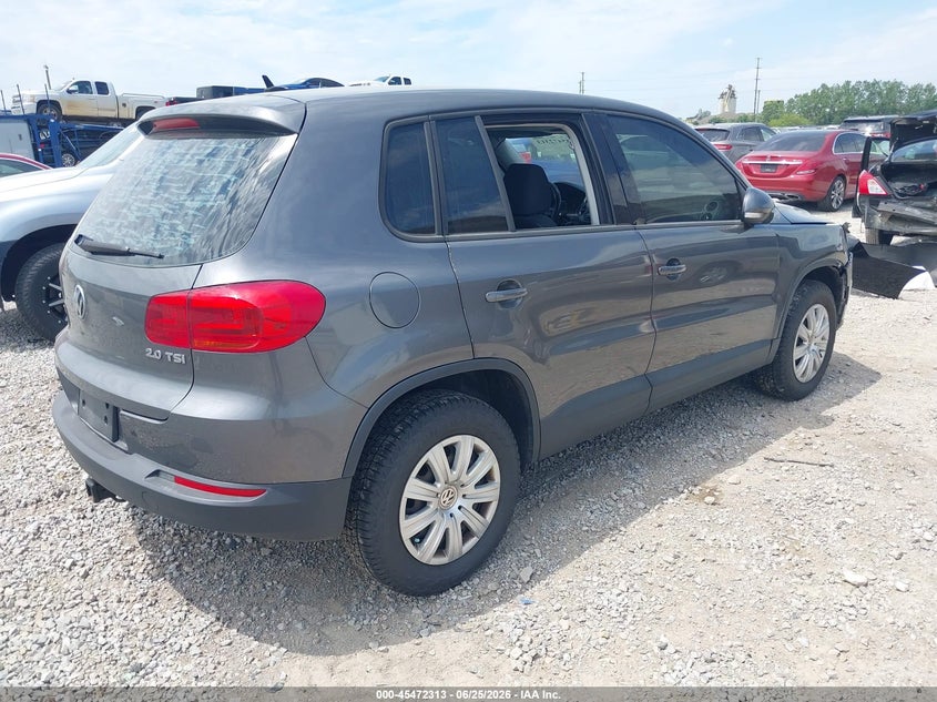 2014 Volkswagen Tiguan VIN WVGCV3AX4EW624105 IAAI salvage auction — FRONT END, Salvage (Ohio), sold $1,000 on 2026-07-08 (photo 4)