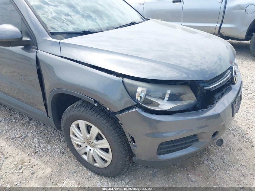 2014 Volkswagen Tiguan VIN WVGCV3AX4EW624105 IAAI salvage auction — FRONT END, Salvage (Ohio), sold $1,000 on 2026-07-08 (photo 6)