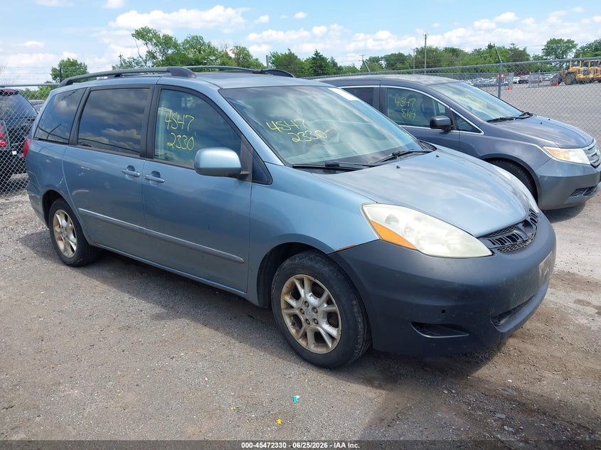 2006 Toyota Sienna VIN 5TDBA22C76S055009 IAAI salvage auction — NORMAL WEAR, Clear (Virginia), sold $1,000 on 2026-07-07 (photo 1)