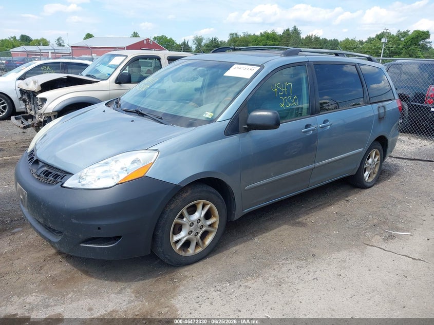 2006 Toyota Sienna VIN 5TDBA22C76S055009 IAAI salvage auction — NORMAL WEAR, Clear (Virginia), sold $1,000 on 2026-07-07 (photo 2)