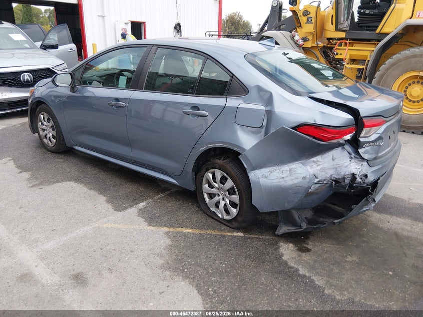 2020 Toyota Corolla VIN 5YFEPRAE7LP047293 IAAI salvage auction — LEFT REAR, Salvage Title, sold $4,675 on 2026-07-30 (photo 3)