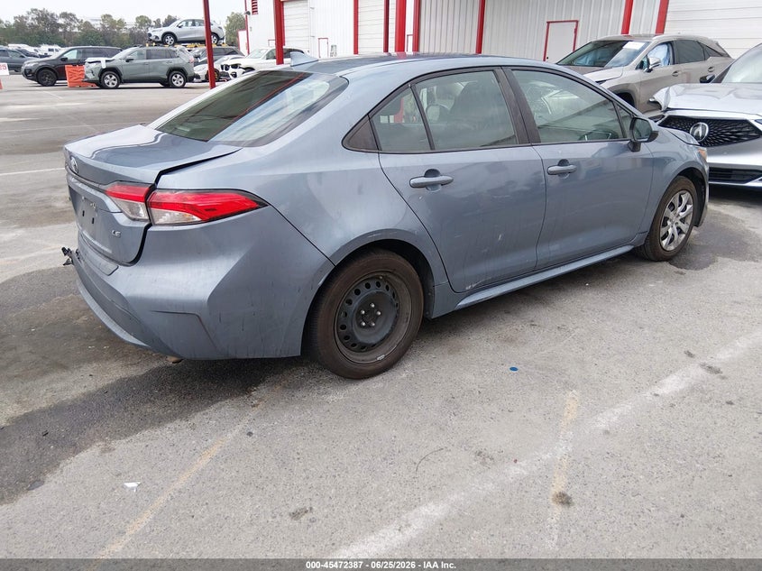 2020 Toyota Corolla VIN 5YFEPRAE7LP047293 IAAI salvage auction — LEFT REAR, Salvage Title, sold $4,675 on 2026-07-30 (photo 4)