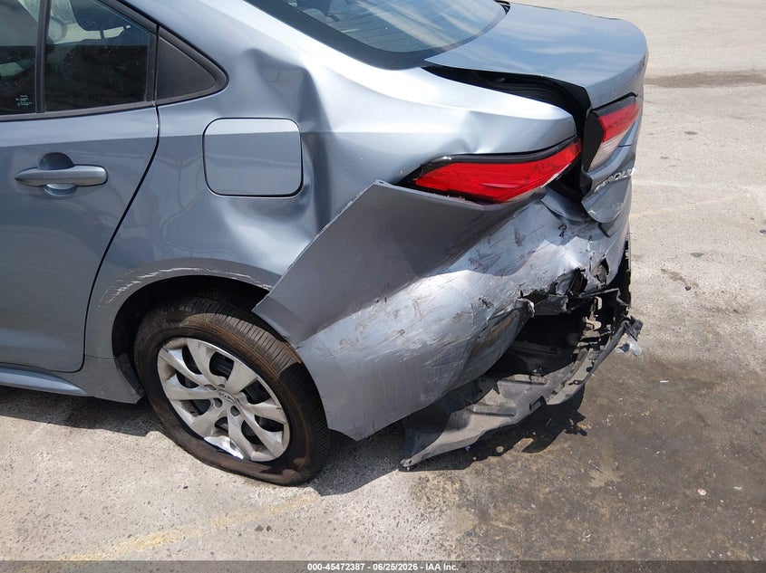 2020 Toyota Corolla VIN 5YFEPRAE7LP047293 IAAI salvage auction — LEFT REAR, Salvage Title, sold $4,675 on 2026-07-30 (photo 6)