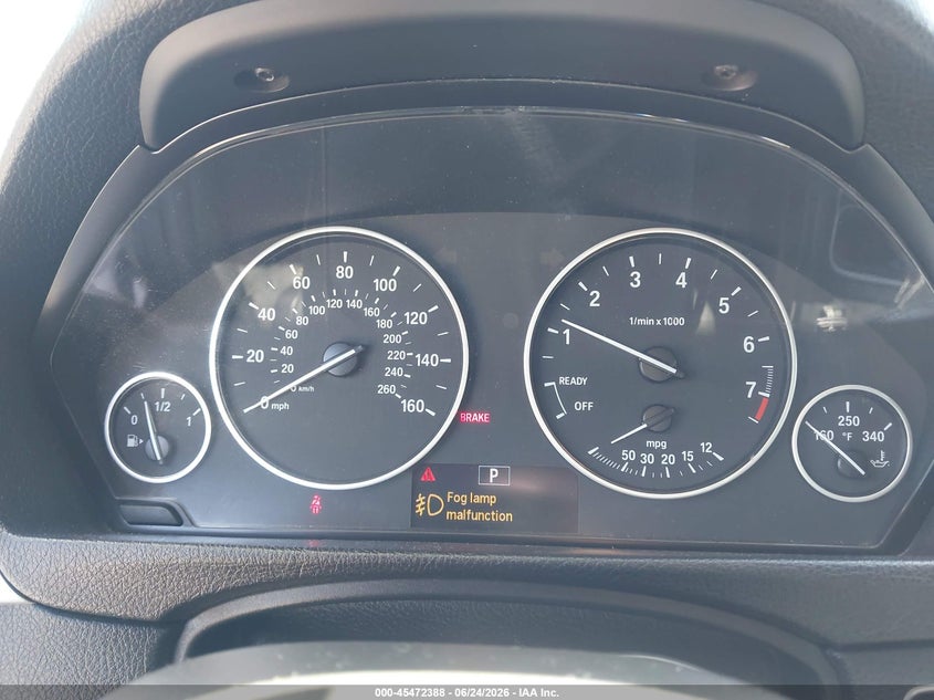 2012 BMW 3er VIN WBA3C1C50CF431888 IAAI salvage auction — FRONT END, Salvage Title, sold $25 on 2026-07-28 (photo 7)